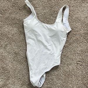 White cheeky bathing suit